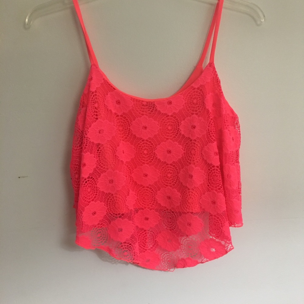 Bright pink blouse